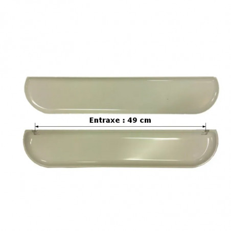 Duroflux white thermoset washbasin shelf