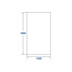 Cortina de PVC "Non fire" : 1800x1200mm