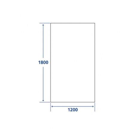 PVC curtain "No fire" : 1800x1200mm