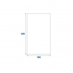 PVC curtain "No fire" : 2000x1800mm