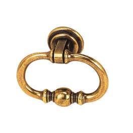 Anneau tombant, Zamak bronze brillant, H.48mm, L.55mm, 1 pièce avec visserie. - CIME - Référence fabricant : CQ.6020.1