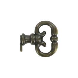 Llave de muslo falsa, Zamak bronce, H.33mm, L.11mm, M4, 1 pieza con tornillos. - CIME - Référence fabricant : CQ.6255.1