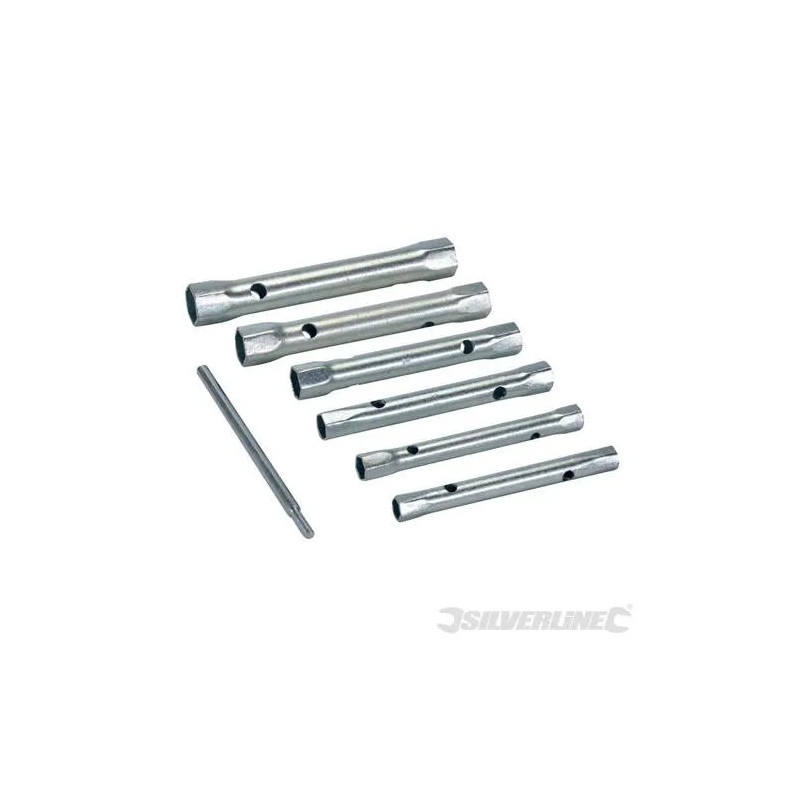 Set of 6 tubular keys from 8 to 19mm