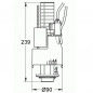 Double cap pneumatic valve