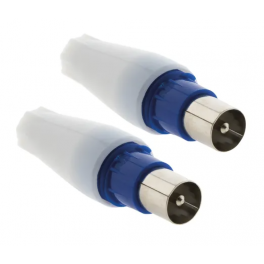 2 TV-Stecker, gerader Ausgang, Durchmesser 9.52mm. - Zenitech - Référence fabricant : 1652