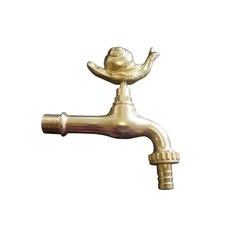 Decorative Fountain Tap: Snail Pattern - M1/2-M3/4