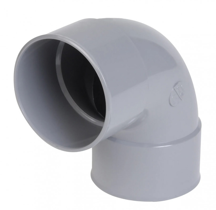 PVC elbow 87°30 (90°) FF : 63