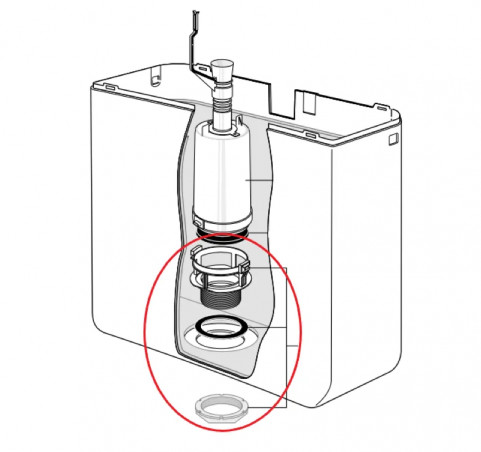 Bell basin for mechanism 64.090