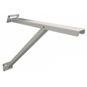 Angle bracket with variable inclination, L.390xH.315mm, white steel.