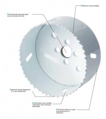 Hole saw BI-METAL 8% COBALT D.35 mm