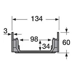 Low length gutter : 0,5m