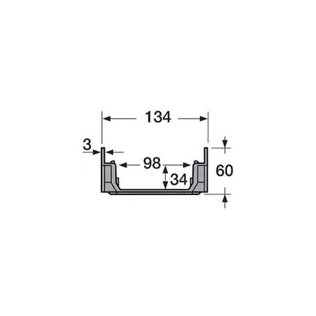 Low length gutter : 0,5m