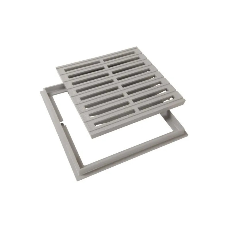 Grille avec cadre 30x30 couleur sable