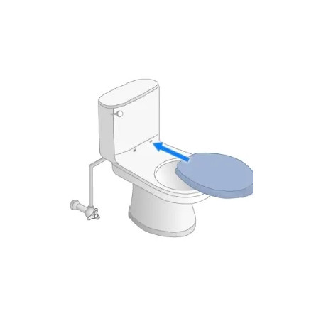 Equivalent seat Marly 1 SELLES pergamone opaline, horizontal fixation