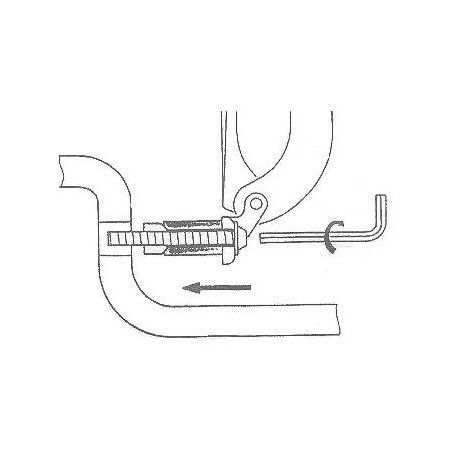 Abattant équivalent Marly 1 SELLES gris Manhattan, fixation horizontale