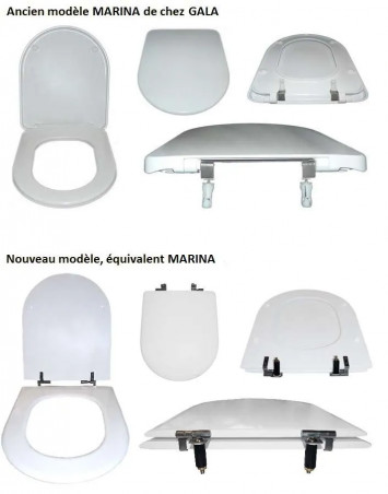 Equivalente GALA MARINA funda de asiento blanca, montaje horizontal