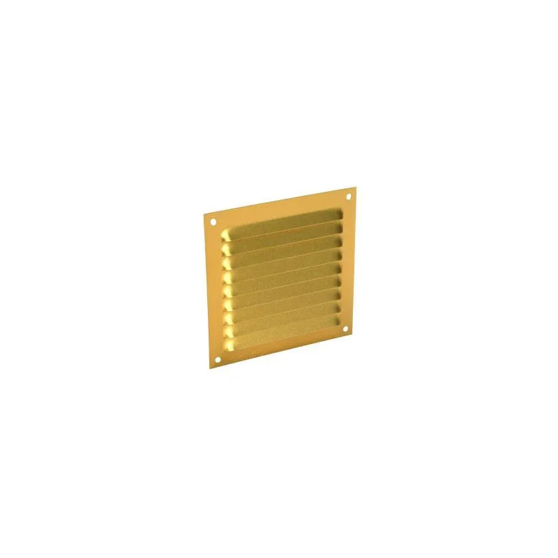 Gold anodized aluminium without screen : square 15x15