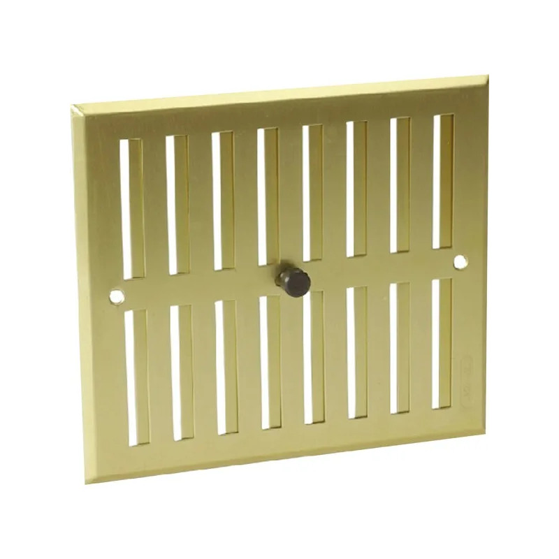 Gold anodized aluminum with closure: rectangular 17x19