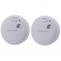 Set of 2 NF smoke detectors, 5-year autonomy, with batteries