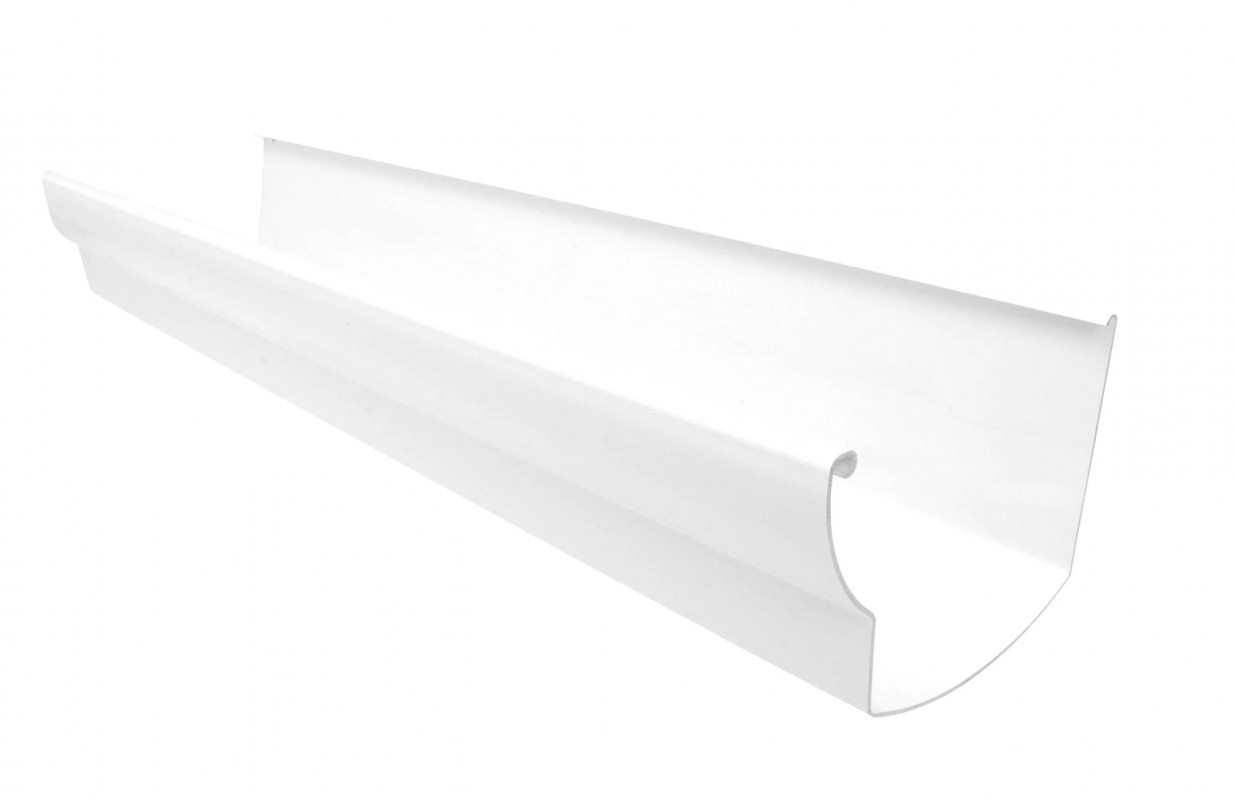 LG28" ovation gutter : White - L. 4m