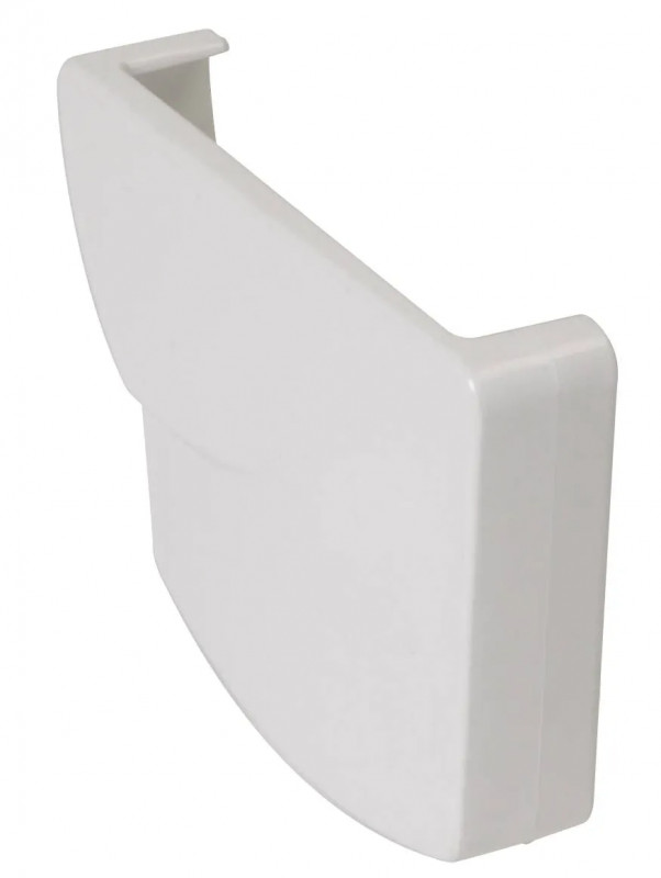 LG28" straight gutter bottom : White