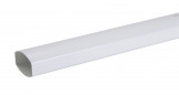 Tuyau de descente ovation 90 x 56 "TD95" Blanc, L. 4m