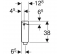 Chasse haute 9/6 litres à déclenchement pneumatique devant cloison - Geberit - Référence fabricant : GETCH123701