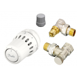 Kit testa termostatica React + corpo angolare RA-FN 15° + gomito di comandoRLV-S. - Danfoss - Référence fabricant : 015G5357