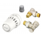 Kit tête thermostatique React + RA-FN corps équerre 15 +RLV-S coude de réglage. - Danfoss - Référence fabricant : DANKI015G5357