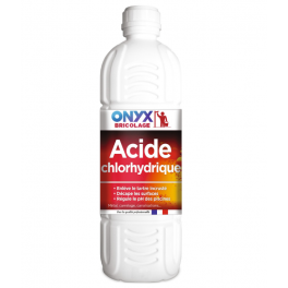 Acide chlorhydrique 23% ONYX nettoyant détartrant décapant, 1 L - Onyx Bricolage - Référence fabricant : E08050112