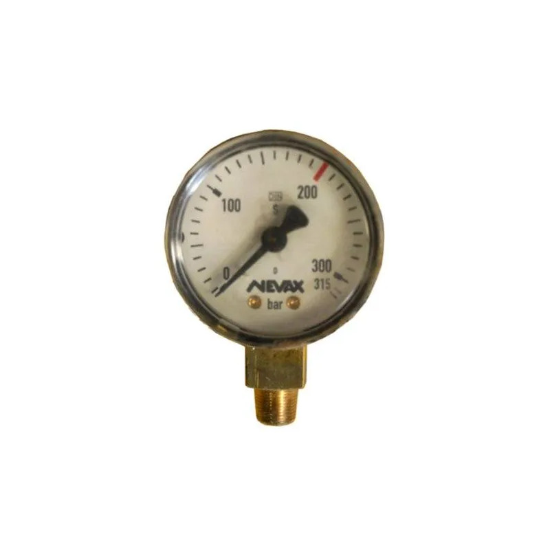 Oxygen pressure gauge: D.50 - HP. 315 bars