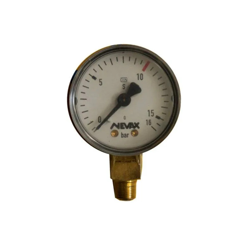 Oxygen pressure gauge: D.50 - BP. 16 bars