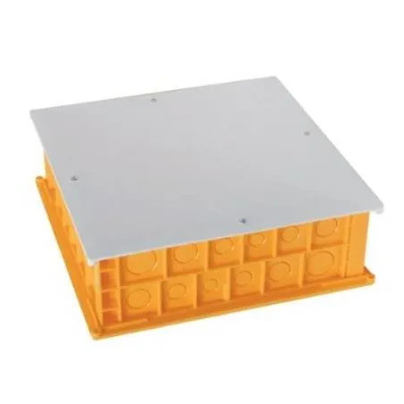 Caja de conexiones amarilla para el ático - 300x300x95 mm