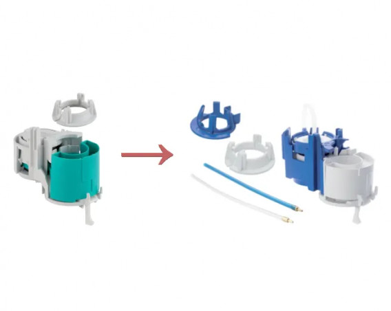 Receptor neumático de 2 botones - Geberit