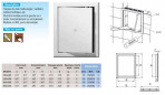 PVC inspection hatch for technical duct : 200x200