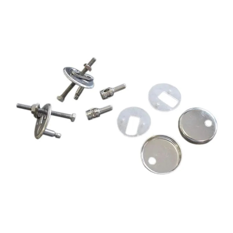 Stainless steel snap hinges with "over the top" fixings