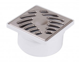 Siphonnette avec grille en inox : 10x10