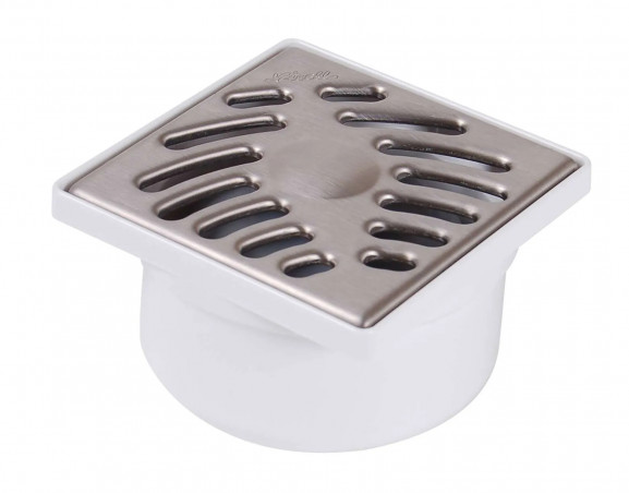 Siphonnette avec grille en inox : 10x10