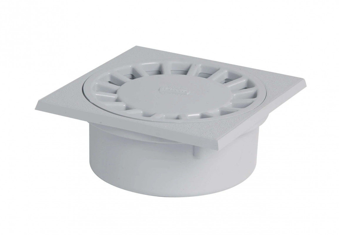 Yard drain with vertical socket: M50-F40/63, light grey