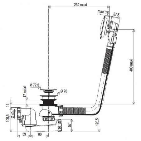 Vidage automatique PVC 115 Vidostar