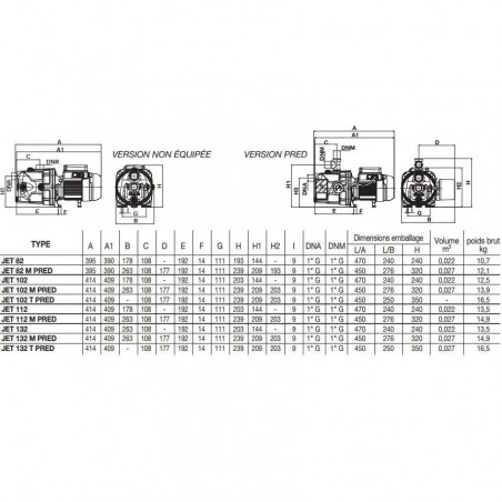 Pompe de surface Jet 132 Mono