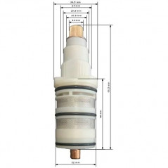 Cartuccia termostatica Valentin