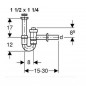 Siphon lavabo à Oclusion Geberit