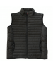 Gilet doudoune matelassé sans manche unisexe noir, taille L