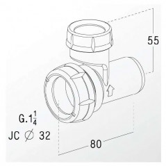 Anti-vacuum valve 33x42 for chrome basin trap - 0201186