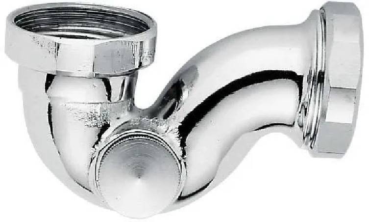 Sifone per bidet a "V" cromato - 0501027