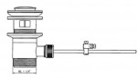 Piletta per lavabo in ottone cromato