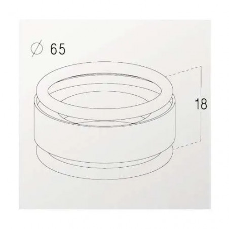 Brass Ring Chrome plated - 0403069