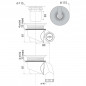 Gully" drain with multidirectional outlet for D.90 shower tray