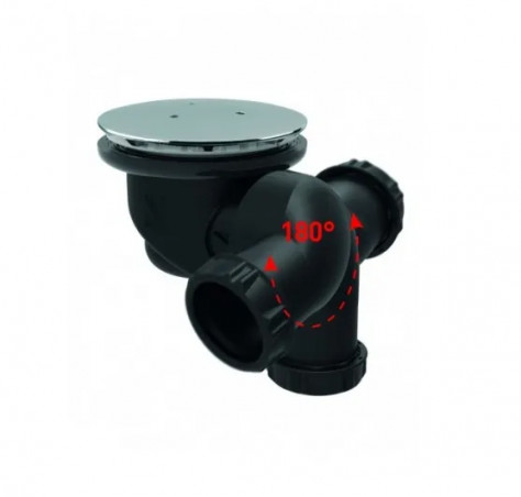 Gully\" drain with multidirectional outlet for D.90 shower tray